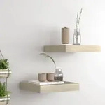 Schwebende Wandregale 2 Stk. Eichefarben 23x23,5x3,8cm Mdf Vidaxl