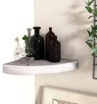 Eck-schweberegal Betongrau 25x25x3,8 Cm Mdf Vidaxl