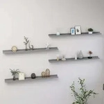 Wandregale 4 Stk. Grau 100x9x3 Cm Vidaxl