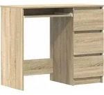 Schreibtisch Sonoma-eiche 90x45x76 Cm Holzwerkstoff - Vidaxl