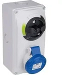 Cee-wandsteckdose 16a, 3-polig, 230v Abschaltbar Mit Verriegelung Ip44 -