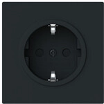 Busch-jaeger Schuko&reg; Steckdosen-einsatz Safety+ Ohne Spreize Schwarz Matt -