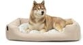 Lionto Hundebett Hundekissen Hundek&ouml;rbchen Mit Wendekissen Meliert Gr&ouml;&szlig;e L 110x80