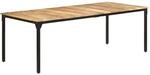 Esstisch 220x100x76 Cm Raues Mangoholz Vidaxl