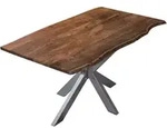 Sam Outillage - Esstisch Baumkante Massiv Akazie Nussbaum 160 X 85 Cm...