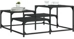Vidaxl Coffee Table Black 87,5x87,5x40 Cm Engineered Wood