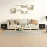Vidaxl - Couchtische 2 Stk. Schwarz 50x50x40 Cm Holzwerkstoff