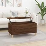 Couchtisch Braun Eichen-optik 90x44,5x45 Cm Holzwerkstoff Vidaxl