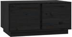 Couchtisch Schwarz 80x50x40 Cm Massivholz Kiefer - Vidaxl