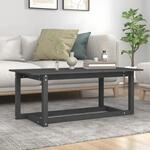 Couchtisch Grau 110x55x45 Cm Massivholz Kiefer - Vidaxl