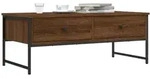 Vidaxl - Couchtisch Braun Eichen-optik 101x49x39,5 Cm Holzwerkstoff