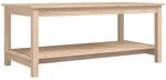 Couchtisch 110x55x45 Cm Massivholz Kiefer - Vidaxl