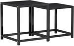 Beistelltische 2 Stk. Mdf Schwarz Vidaxl