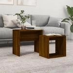 Vidaxl - Satztische 2 Stk. Braun Eichen-optik Holzwerkstoff