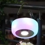 Solarlampe Gartendeko Au&szlig;enleuchte Rgb Farbwechsel Led Band Dekolampe Usb H 25cm