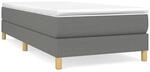 Boxspringbettgestell Dunkelgrau 80x200 Cm Stoff Vidaxl