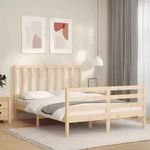 Massivholzbett Ohne Matratze 120x200 Cm Kiefernholz Vidaxl