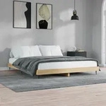 Bettgestell Ohne Matratze Sonoma-eiche 120x200 Cm Holzwerkstoff Vidaxl