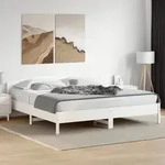 Massivholzbett Ohne Matratze Wei&szlig; 180x200 Cm Kiefernholz Vidaxl
