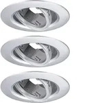 Paulmann Led Einbauleuchte 3er-set Chrom Matt Schwenkbar &Oslash; 9 Cm Deckenlampen