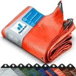 Floordirekt - Abdeckplane 140 G/m2 Orange 6 X 10 M