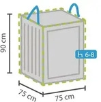 Outdoor-abdeckung Tasche F&uuml;r Lounge-kissen - 75x75x90cm