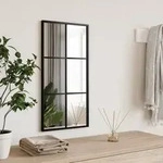 Wandspiegel Schwarz 30x60 Cm Rechteckig Eisen Vidaxl