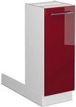 Vicco - K&uuml;cheninsel Fame-line, Bordeaux Hochglanz, 30 Cm Ohne Arbeitsplatte