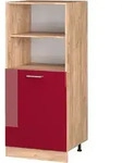 Vicco - Herdumbauschrank R-line, Bordeaux Hochglanz, 60 Cm