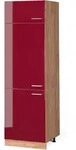 K&uuml;hlumbauschrank R-line, Bordeaux Hochglanz, 60 Cm, Vicco