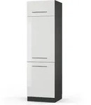 Vicco - K&uuml;chenschr&auml;nke Fame-line, Wei&szlig; Hochglanz, 60 Cm