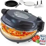 Pizzaprofi Pizzaofen, 32cm Pizzastein, Schnelle 3-minuten Pizza, 5-teiliges Set Mit