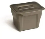 Victory - Abfallsammler K&uuml;chen-box 5 Liter Grau Deckel Transparent