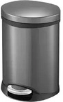 Primaster - Treteimer Shell 6 L Anti-fingerprint Kosmetikeimer Badeimer M&uuml;lleimer