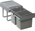 Victory - Mega Einbau-abfallsammler - Orion Grey, 2 X 15 Liter, Vollauszug