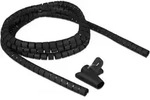 Delock Spiralschlauch Mit Einziehwerkzeug 2,5 M X 15 Mm, Kabelschlauch, Schwarz