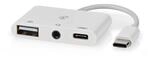Usb Multi Port Adapter Usb 20 Usb C Stecker Usb A Buchse Usb C Buchse 35 Mm Buchse