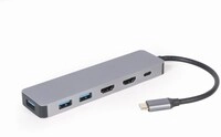 Gembird A-cm-combo3-03 Usb Type-c 3-in-1 Multi-port Adapter (hub + Hdmi + Pd)