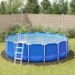 Pool-bodentuch Hellgrau &Oslash;550 Cm Polyester Geotextil Vidaxl
