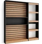 B&uuml;cherregal Bibliothek, Bookshelf, Bookcase, 170x186x25cm, Wohnzimmer, Esszimmer,