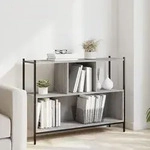 Vidaxl - B&uuml;cherregal Grau Sonoma 102x28x77,5 Cm Holzwerkstoff