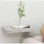Schweberegal Betongrau 40x23x3,8 Cm Mdf Vidaxl