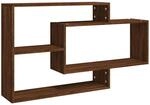 Wandregal Braun Eichen-optik 104x20x58,5 Cm Holzwerkstoff Vidaxl