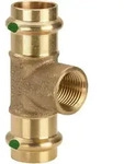 Sanpress T-st&uuml;ck 119768 28 X Rp 1/2 X 28 Mm, Rotguss Oder Siliziumbronze, Sc-contur