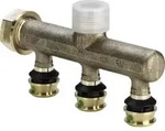 Viega - Verteiler Mit Sc Raxofix 5326.07 In16mmxg3/4-3fach Siliziumbronze