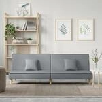 Schlafsofa Hellgrau Stoff - Vidaxl