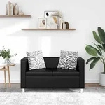 2-sitzer-sofa Kunstleder Schwarz - Vidaxl