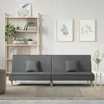 Schlafsofa Dunkelgrau Stoff - Vidaxl