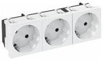 Obo Bettermann Vertr Steckdose 33 Grad, 3-fach Schutzkontakt Std-d3s Rw3