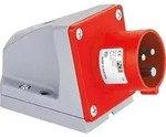 Cee-wandger&auml;testecker 16a, 5-polig, 400v Twist, Ip44 - Schraubklemmen